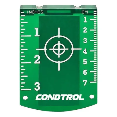 Магнитная мишень для лазерного нивелира (зелёная) CONDTROL 1-7-110