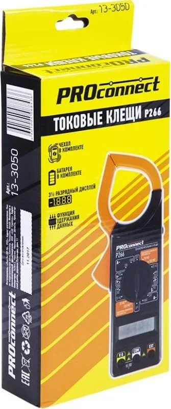 Клещи токоизмерительные P266 PROCONNECT 13-3050