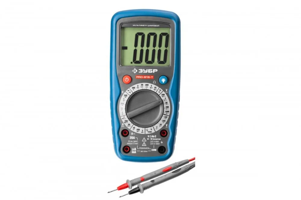 Мультиметр ЗУБР "ПРОФЕССИОНАЛ" PRO-815-T цифровой 59815-Т