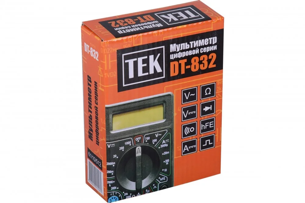 Мультиметр цифровой DT-832 660677 61/10/512