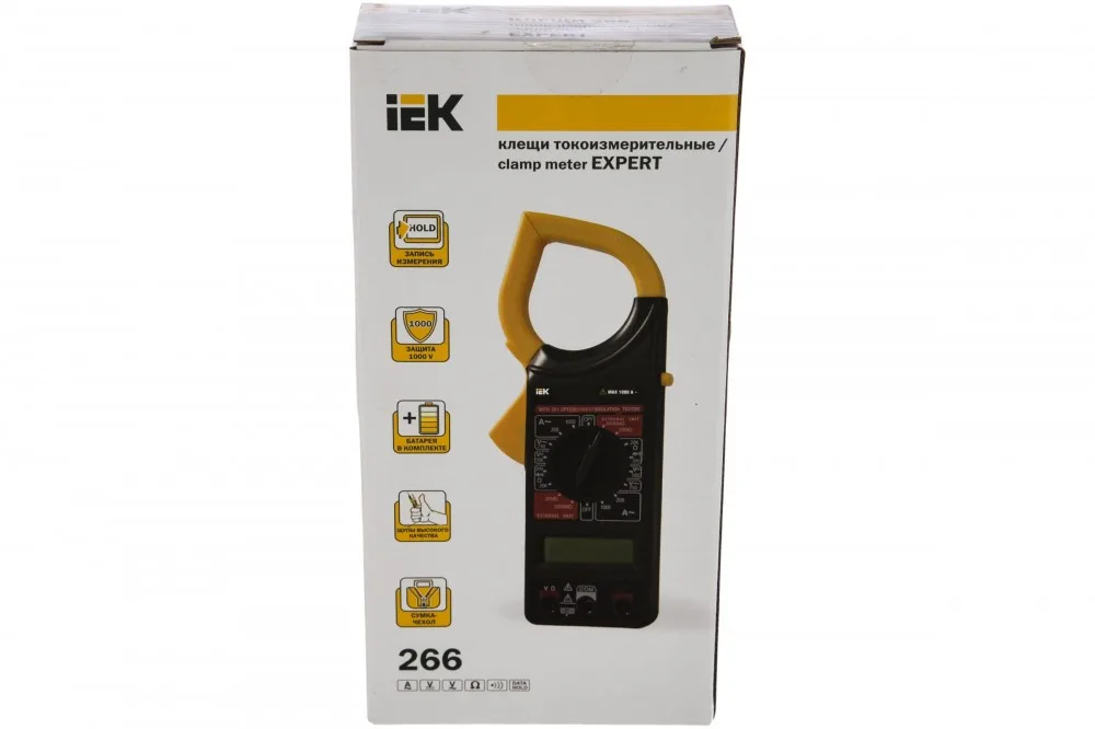 Мультиметр Клещи токоизм Expert 266 IEK TCM-1S-266