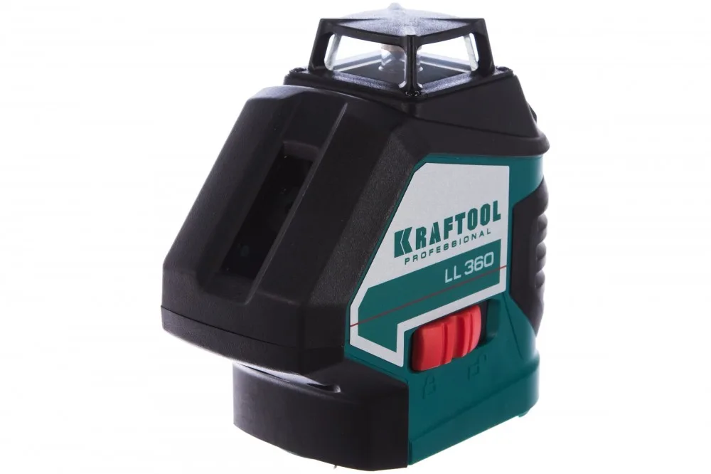 Нивелир лазерный LL360, KRAFTOOL 2*360 (20м/70м, IP54,+/-0,2мм) в короб. 34645