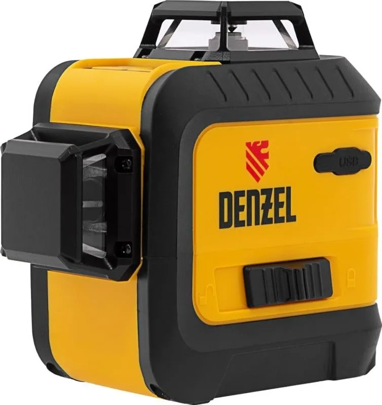 Уровень лазерный DENZEL LXI 360-2 Green мультипризм, (30 м, 520 нм, акк. Li 2800 mAh, резьба 1/4")
