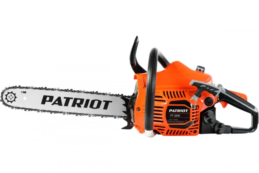 Бензопила Patriot PT3816 (2,0л.с/16"/3/8/1,3мм)+ПОДАРОК топор