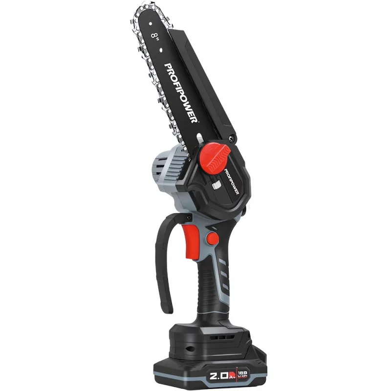Пила цепная акк бесщет. ProfiPower MKGSH-18V (Li-on, 2*2Ач, 8", 20см, 1/4", 45зв.) E0216