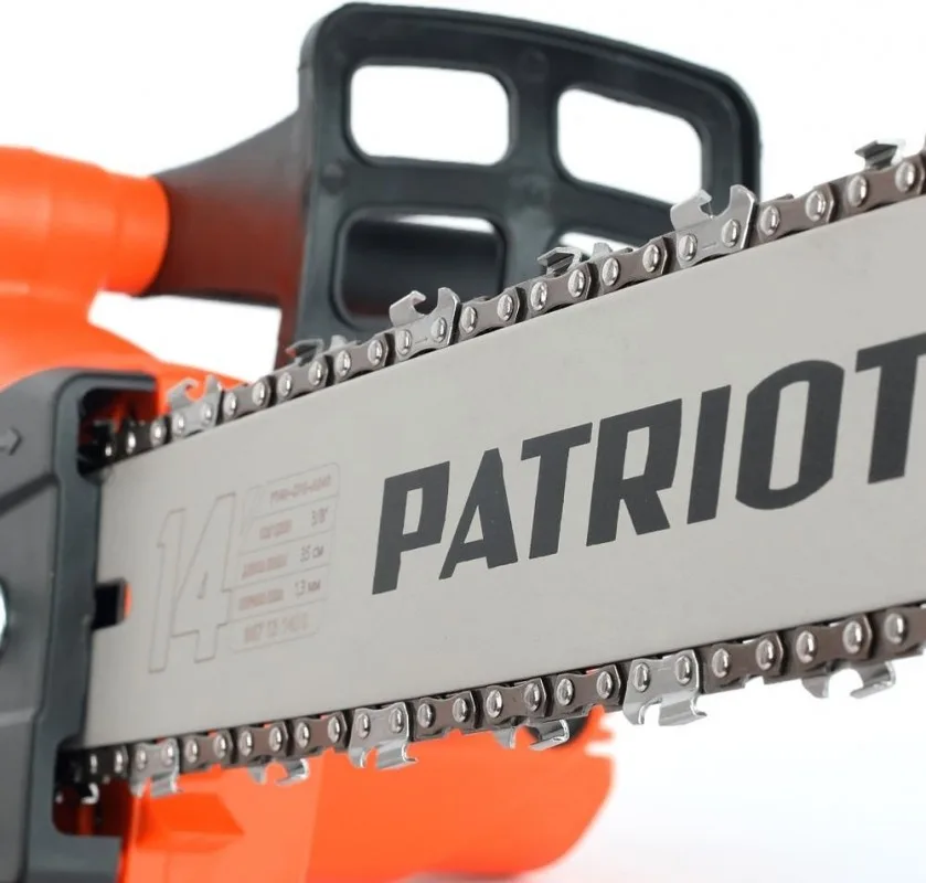 Пила цепная Patriot ESP1614 (1,5кВт, 14/35см, 3/8, 1,3мм, 52зв., поперчечный двигатель)