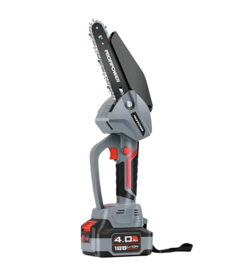 Пила цепная акк бесщеточная ProfiPower MKGST-18V (Li-on, 1*4Ач, 6", 15см, 1/4", 28зв.) E0097