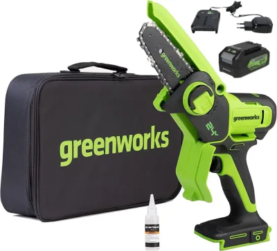 Пила цепная мини акк. Greenworks GD24CSMNX (24V, 15см,без АКБ/ЗУ) 2008707