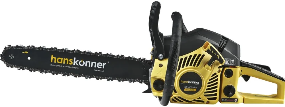 Бензопила Hanskonner HGC5218 2кВт, шина 18" 72 звена, шаг цепи 0,325"