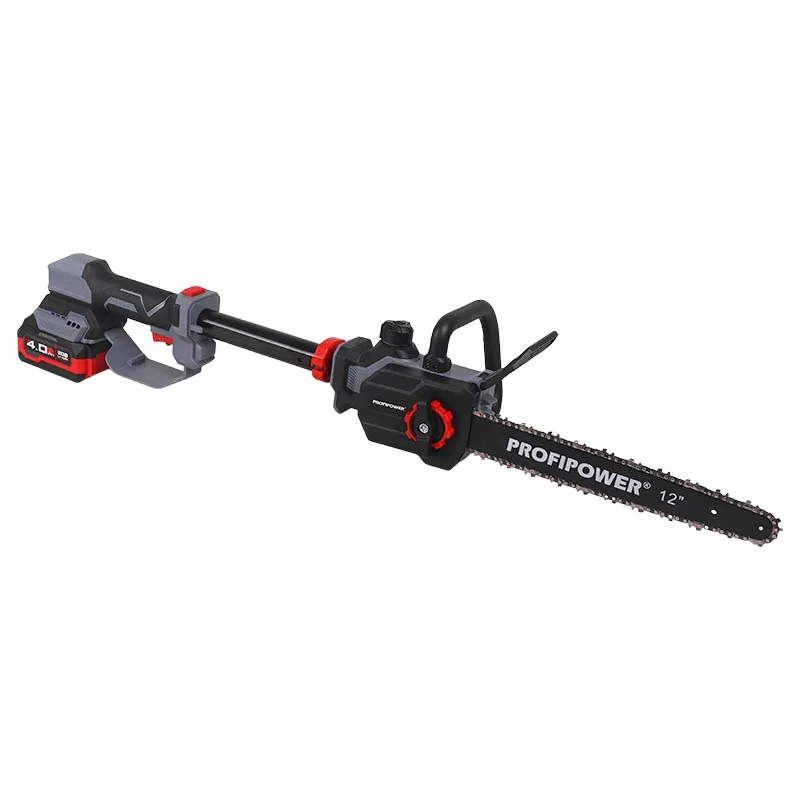 Пила цепная акк ProfiPower PL-12 с штангой (б/щ, 20В, 4Ач, З/У) E0285