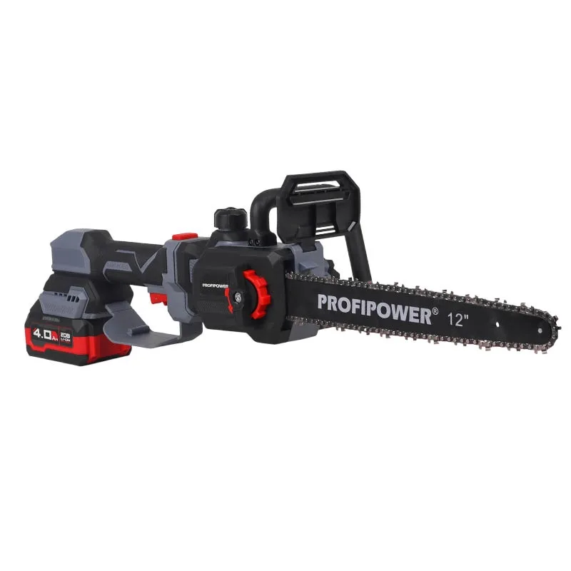 Пила цепная акк ProfiPower PL-12 с штангой (б/щ, 20В, 4Ач, З/У) E0285
