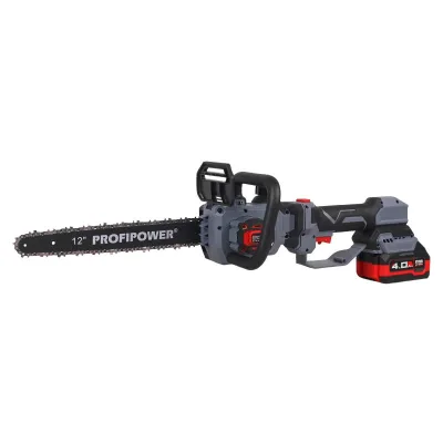 Пила цепная акк ProfiPower PL-12 с штангой (б/щ, 20В, 4Ач, З/У) E0285
