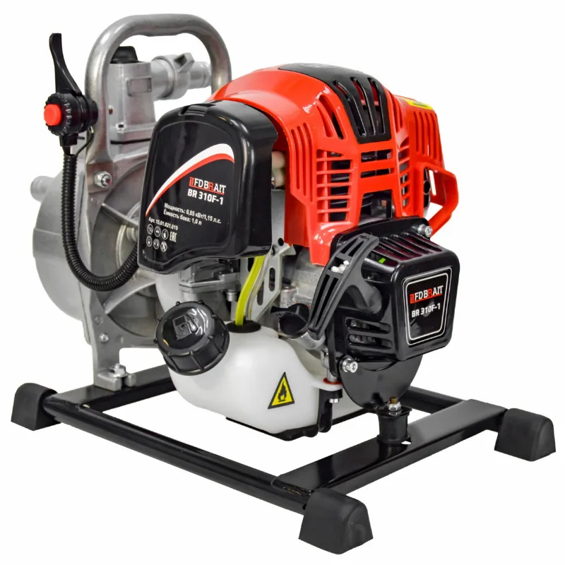 Мотопомпа бензиновая BRAIT BR310F-1 (произ-ть 8м³/ч.,1 дюйм,выс.подъема 30м)