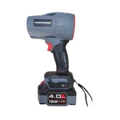 Воздуходувка аккумуляторная бесщет. ProfiPower Tornado DWDUB-18V E0225 (18В, Li-Ion АКБ 1*4Ач, ЗУ)