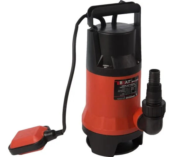 Насос дренажный BRAIT ND-1100D (250л/мин, 1100Вт, для грязной воды, пластик)