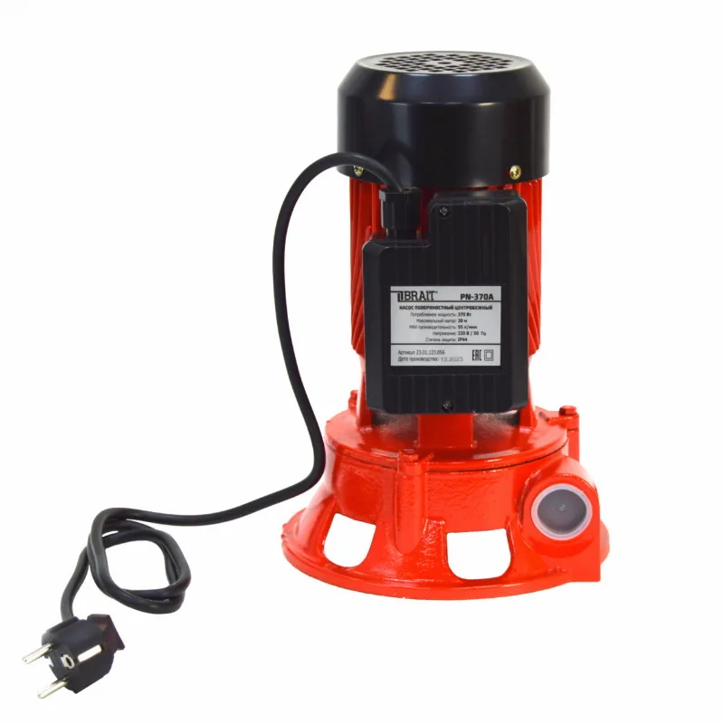 Насос поверхностный BRAIT PN-370A (370Вт, 55л./мин)