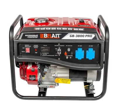 Бензогенератор BRAIT GB-3800 PRO (3,2кВ 220В)