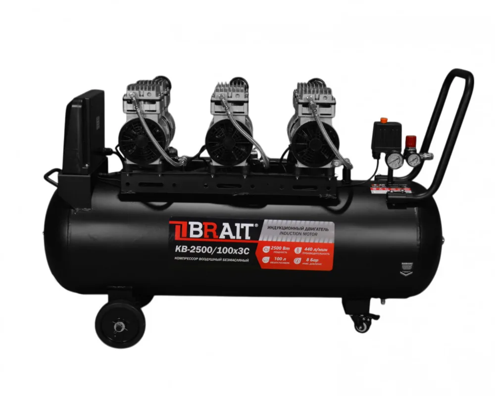 Компрессор воздушный BRAIT KB-2500/100Х3C 20.01.045.043