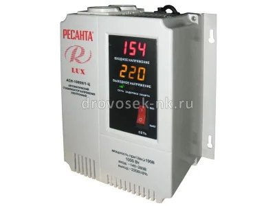 Стабилизатор напряжения Ресанта АСН-1000 Н/1-Ц LUX 63/6/14