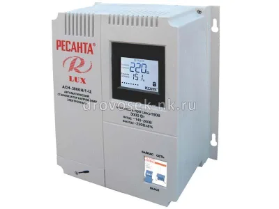 Стабилизатор напряжения Ресанта АСН-3000Н/1-Ц LUX 63/6/21