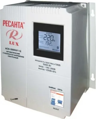 Стабилизатор напряжения Ресанта АСН-5000 Н/1-Ц Lux 63/6/16