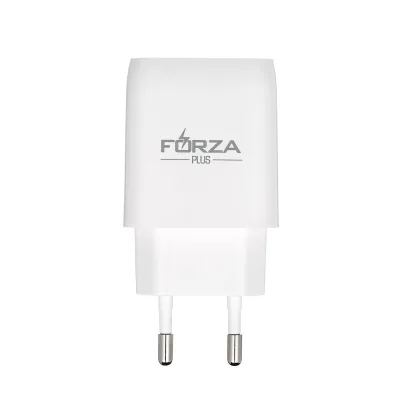 Зарядное устройство Стандарт, 2xUSB, 2А, 5В, Белый FORZA 916-218