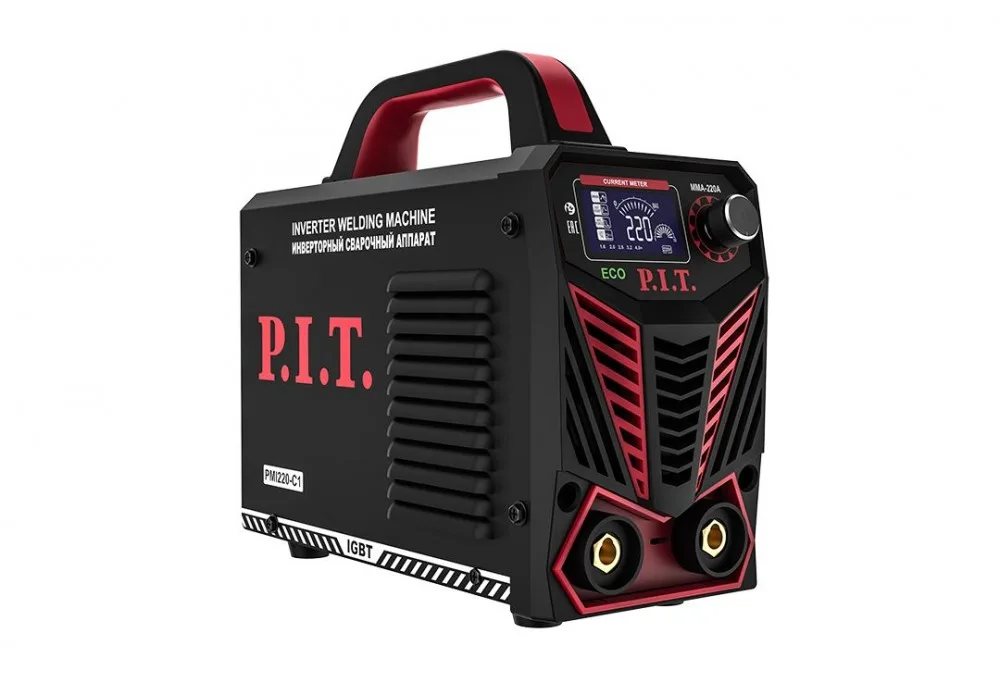 Сварочный инвертор P.I.T. PMI220-C1 IGBT (220 А,ПВ-60, от пон нап. 190,гор старт)