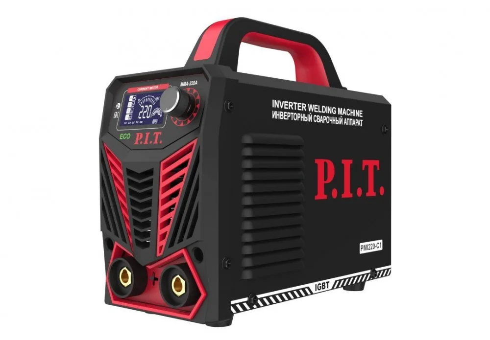 Сварочный инвертор P.I.T. PMI220-C1 IGBT (220 А,ПВ-60, от пон нап. 190,гор старт)