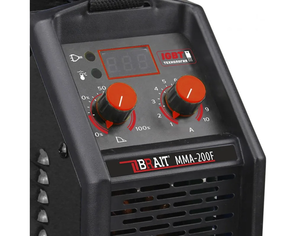 Инвертор сварочный BRAIT ММА-200F+фиксатор 4" KY1109