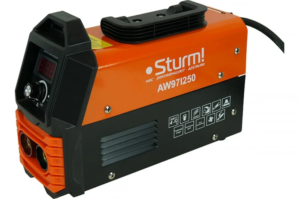 Сварочный инвертор Sturm AW97I250 (250А, ПВ 60%, 170-250В, HotStart/AntiStick/ArcForce)