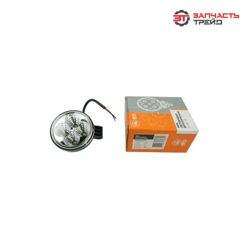 Фара светодиодная AE12R-4LED-PC круглая, рассеянный свет (4LED, 12W) (AVTOELECTRICA)