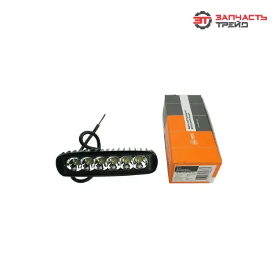 Фара светодиодная AE18RT-6LED-DRL-HC (155х70х40) прямоугольная, направленный свет (Е18W, 6 LED) (AVTOELECTRICA)