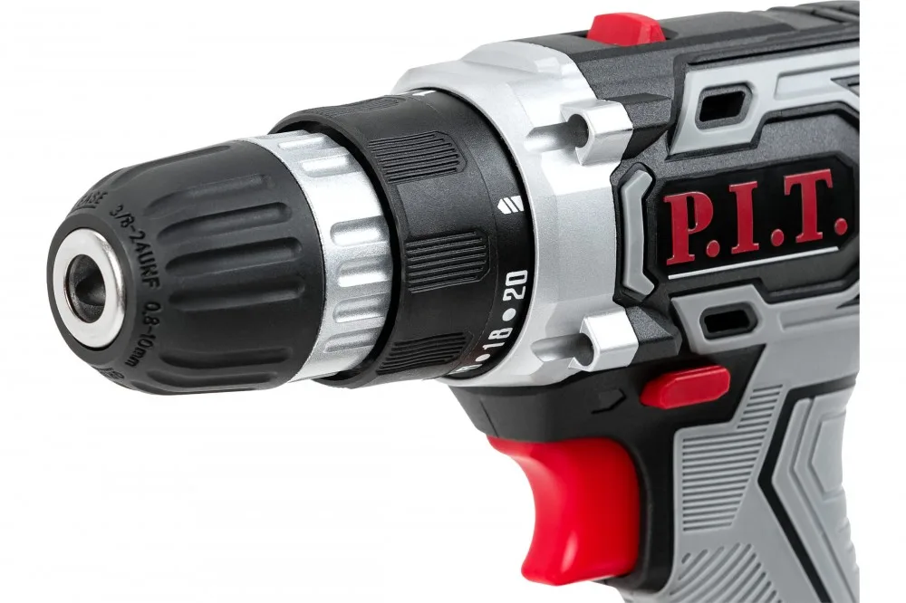 Дрель аккумуляторная P.I.T. PSR18-D3 (20В, 2*1,5Ач,2 ск,30Нм,быстр.зарядка,кейс)