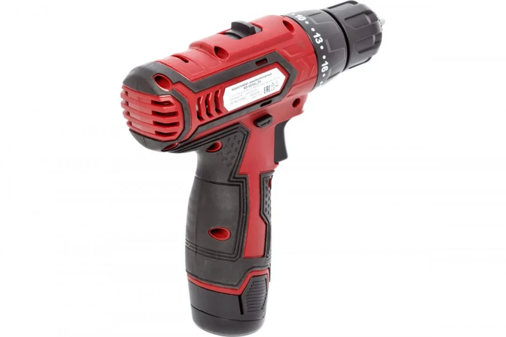 Дрель аккумуляторная RedVerg RD-SD10L/2Y