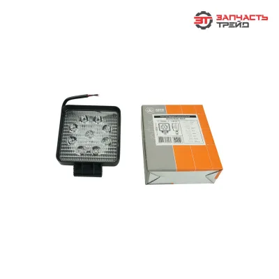 Фара светодиодная AE27S-9LED-42HC квадратная, направленный свет, 9 диодов,27W,(110х42х140)12/24V (AVTOELECTRICA)