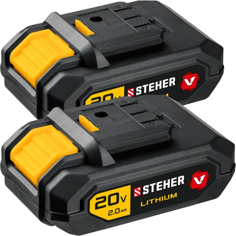 Дрель аккумуляторная STEHER CDB-200-2 (2акк*2Ач, кейс, 20В, б/щ)