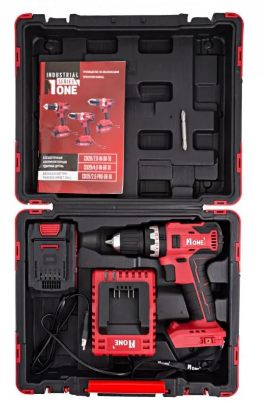 Дрель аккумуляторная б/щет. NUMBER ONE CDI20/2,0-IN-BR-1 (MAX 2V 2.0Ач, з/у)