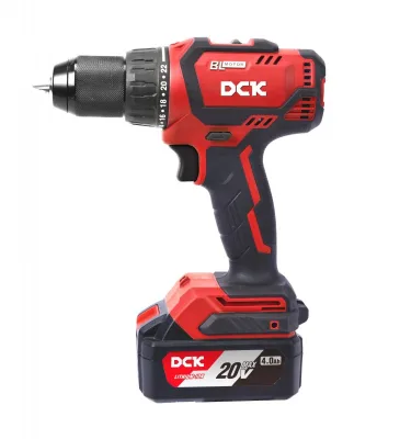 Дрель аккумуляторная DCK KDJZ04-13 (18В, 2*4А/ч, 60нм, б/щ, кейс)