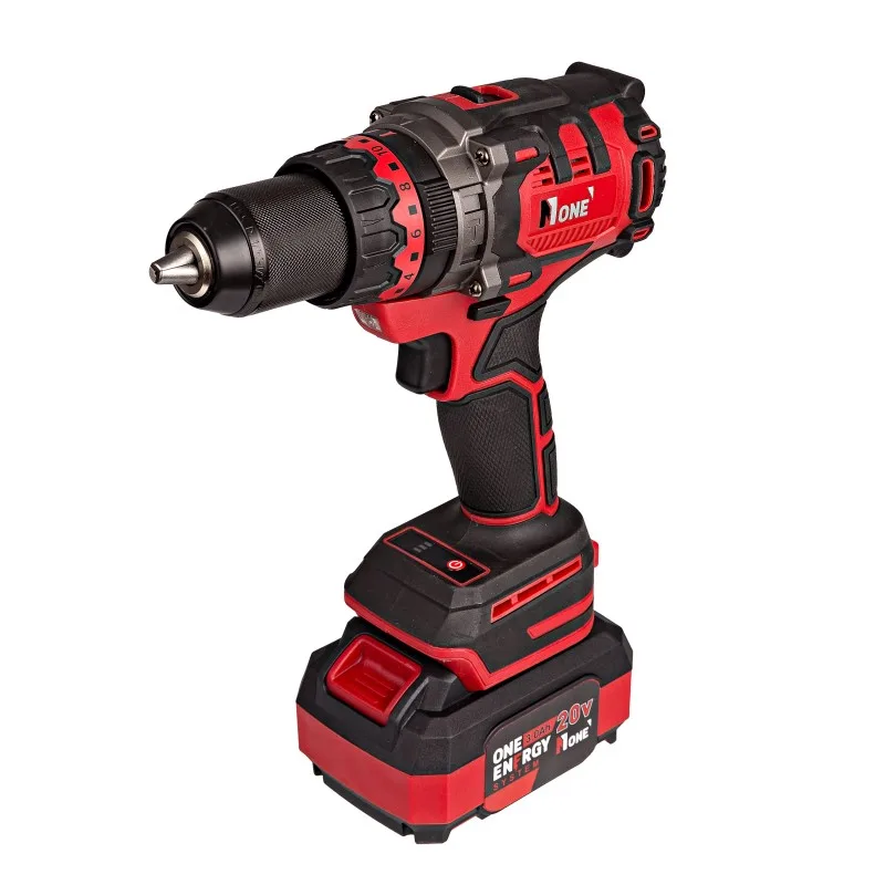 Дрель акк Number One CDI 20/3.0-IN-BR-S (20V,3,0A/h,150Hm,2 акк,2 скор,3реж,защ.от ОБРАТНОГО удара