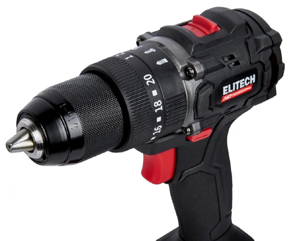 Дрель аккумуляторная ELITECH HD CD 20ISL2 (б/щет,20В 2*2.0Ач,ELP,БЗП) 205722