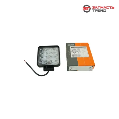 Фара светодиодная AE48S-16LED-42PC квадратная, рассеиваемый свет, 16 диодов,48W,(110х42х140)12/24V (AVTOELECTRICA)
