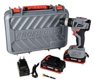 Дрель акк ProfiPower MKBL-18BT (18В,Li-ion,2*2Ач,40Hm) E0146