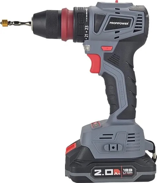 Дрель акк ProfiPower MKBL-18BM (18В, Li-ion 2*2Ач, ЗУ, б/щ, кейс) E0250