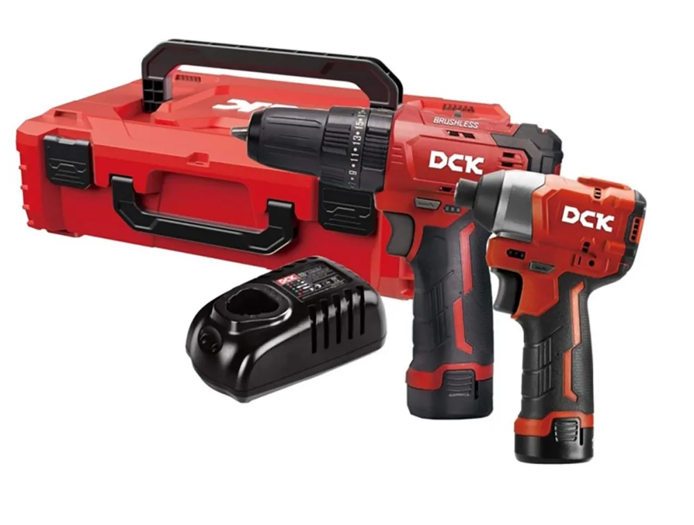 Набор инструмента акк DCK KDKIT25, KDJZ23-10i + KDPL04-8 (10,8В, 2*2А/ч, З/У, K-Box)