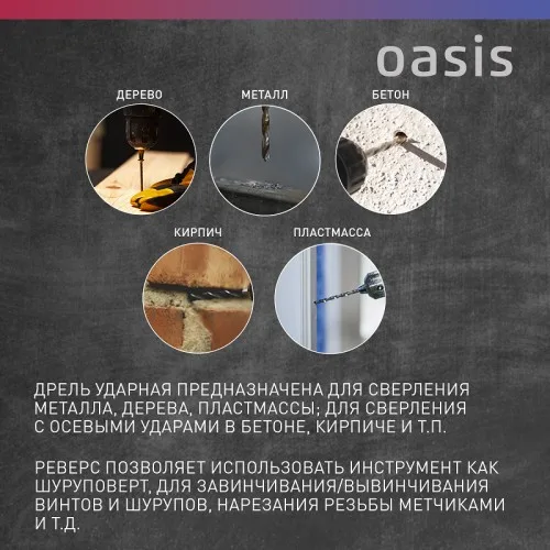 Дрель ударная электрическая DU-100 Oasis