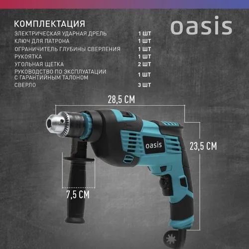 Дрель ударная электрическая DU-100 Oasis