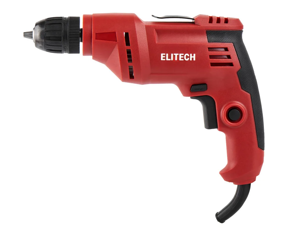 Дрель Elitech Д 0410РЭ (400Вт,БЗП-10мм,0-2900об/мин) 204495