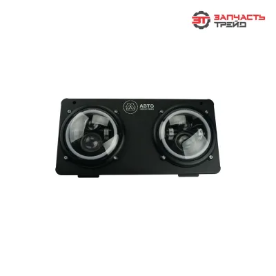 Фара передняя (9-30В) ФГ-308П (FG308-RD-SET-LED) (пластик) круглая светодиоидная (комплект 2 шт.с рамкой) (трактора, комбайны) (AVTOELECTRICA)
