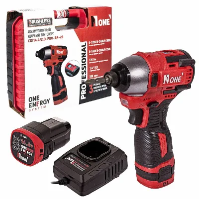 Винтоверт акк Number One CDI 14,4/2.0-PRO-BR-2B (б/щ, 120Hm,14В, 2*2A,КЕЙС)