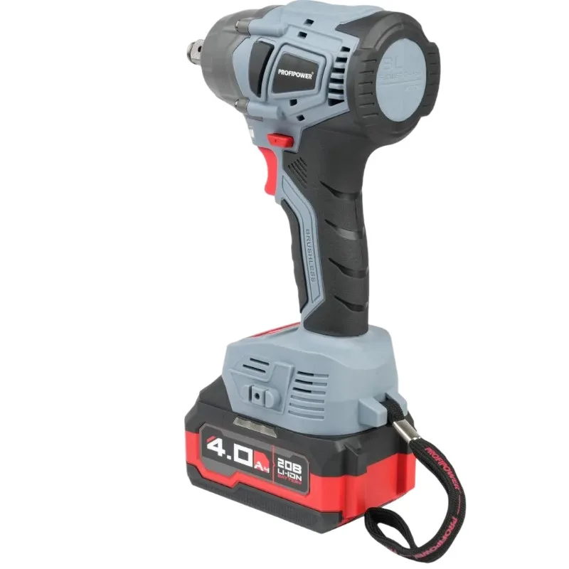 Гайковерт акк ProfiPower MKDTW-20В (б/щ, ударный, АКБ,20В,Li-ion 2*4Ач,330Нм,З/У,кейс) E0081